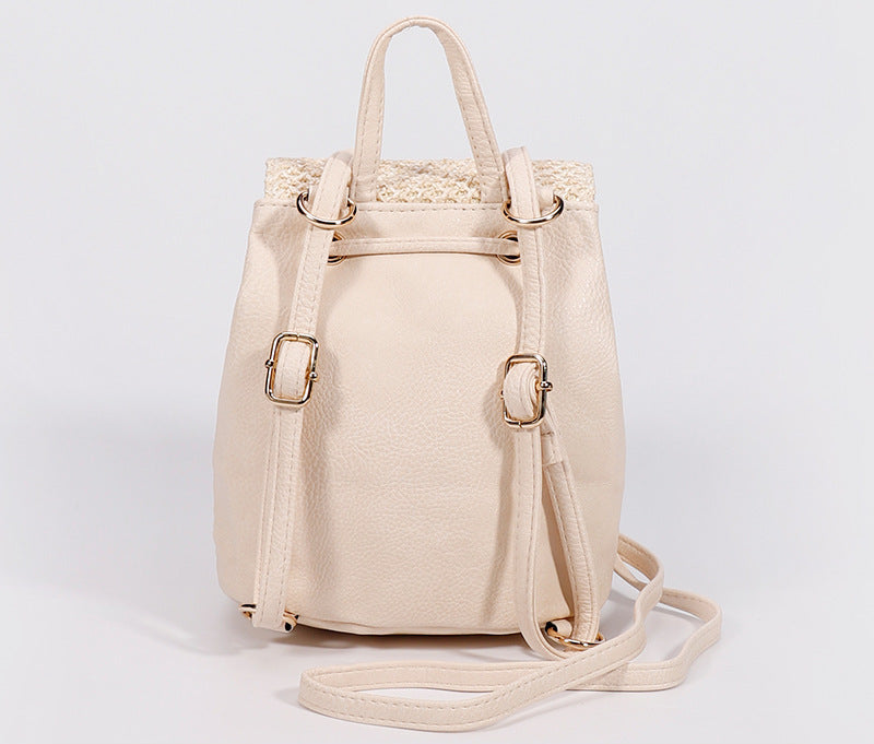 Wholesale 5pcs Vintage straw backpack